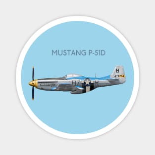 P51 Mustang Louisiana Kid Magnet